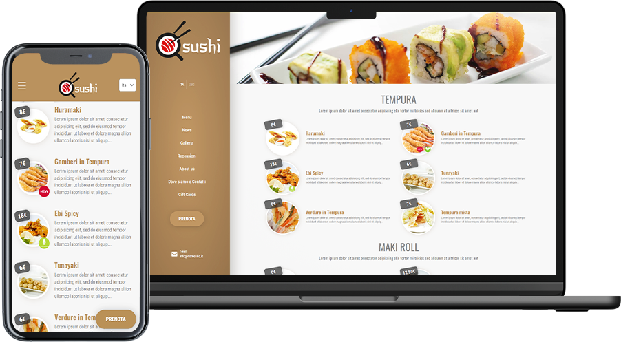 Avatable su cellulare e PC per sushi